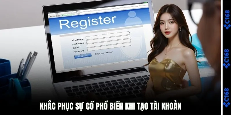 Khắc phục sự cố phổ biến khi tạo tài khoản